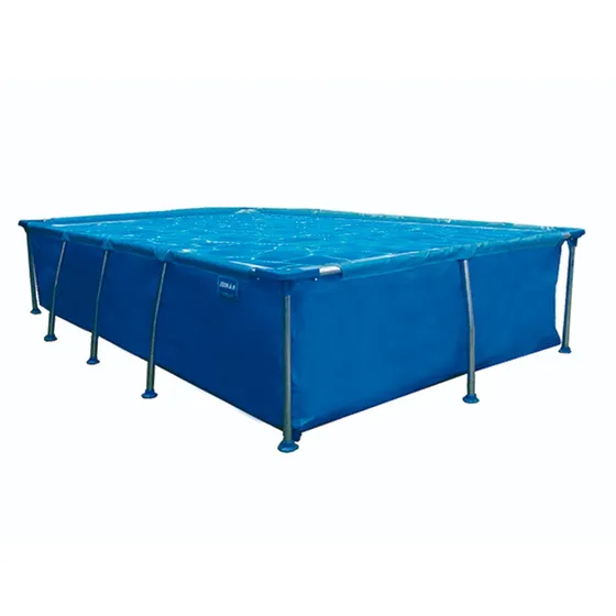 Pileta estructural rectangular Nahuel N°5 con capacidad de 4200 litros de 3m de largo y 2m de ancho azul diseño bicolor