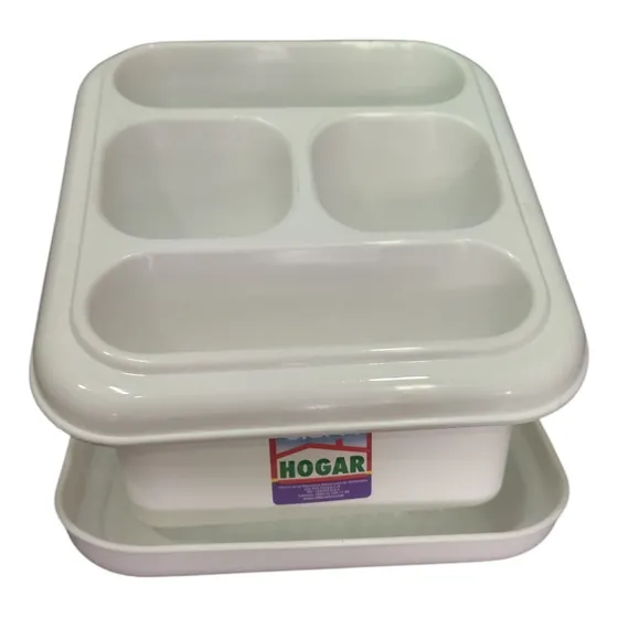 Porta Cubiertos Premium, Escurridor Con Bandeja Alfahogar