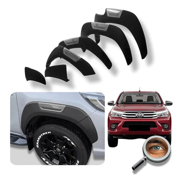 Hilux 2016 /20 Overfender Calidad Orig.  Corto  Tuningchrome