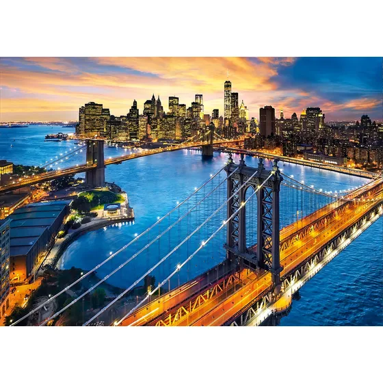 Puzzle 3000 Pzs Nueva York De Noche Clementoni 33546