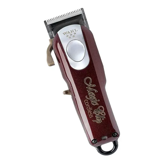 Cortadora de pelo Wahl Professional 5 Star Cordless Magic Clip 8148 plateada y roja | Cuotas sin interés