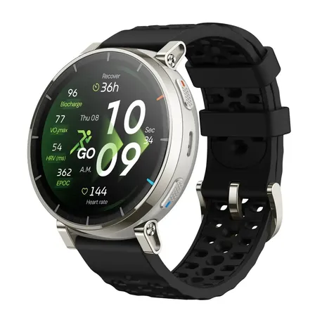 Relógio Inteligente Amazfit Active 3 Amoled Preto Cinza Mesh