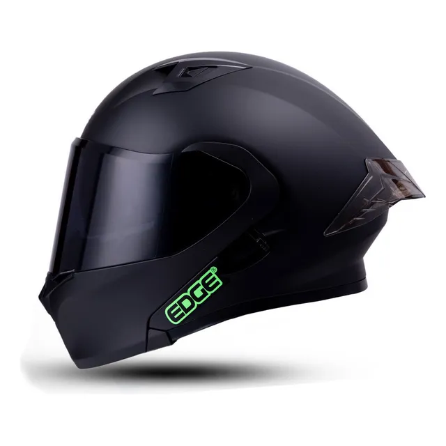 Casco Moto Integral Modular Edge Pulse Solid Doble Visor Dot