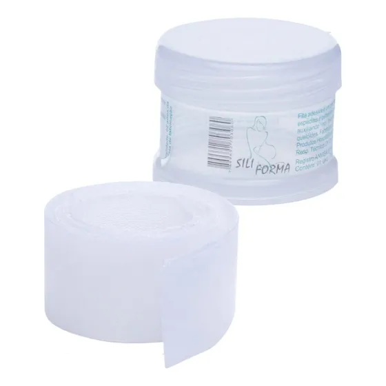 Fita Transparente Colante Gel Cicatrização 65x3cm Siliforma