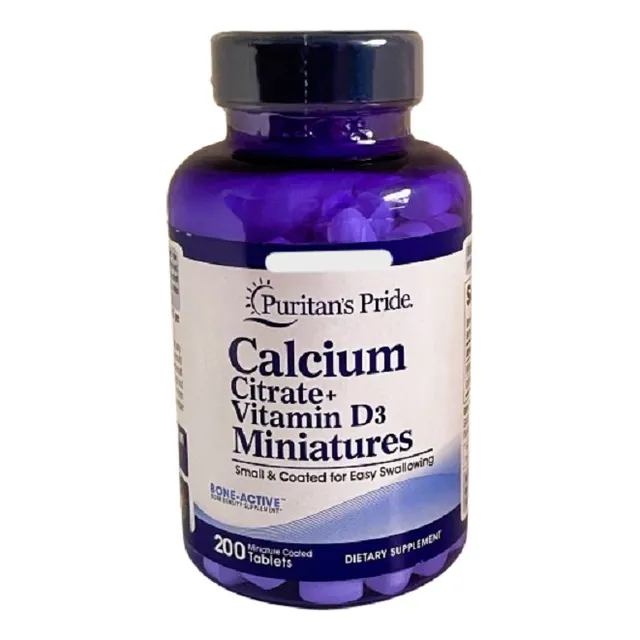 Calcium Citrate+vit D3 Miniatures 200tab  Puritan´s Pride