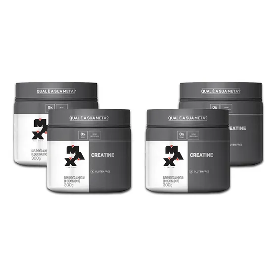 Kit 4 Creatina 300g - Max Titanium - Atacado / Revenda