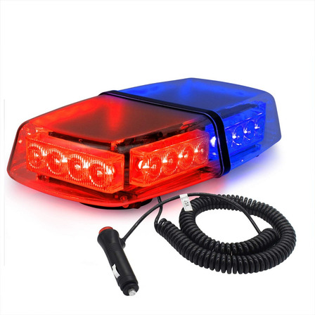 Torreta De Leds Funciones Estrobo Flash Iman 24w Azul Rojo Torreta De Leds Funciones Estrobo Flash Iman 24w Azul Rojo