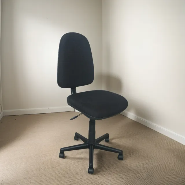 Silla Secretarial Prestige Ruedas Amplia Negra Eco