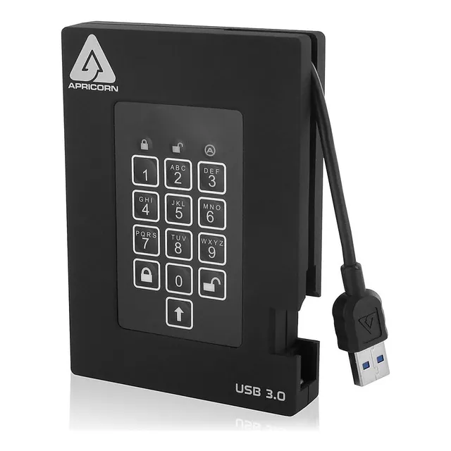 Apricorn 500gb Aegis Padlock Fortress Fips 140-2 Nivel 2
