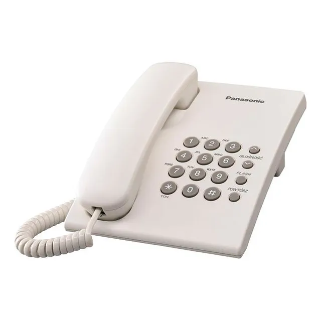 Telefono Panasonic Kx-ts500 Basico Extension Blanco / Negro