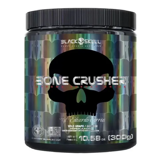 Bone Crusher Black Skull Usa (300g) Nova Fórmula + Potente