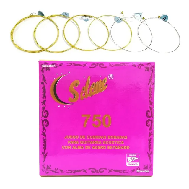 Juego De Cuerdas Guitarra Acero Selene 750 Calibre 10-49 S1
