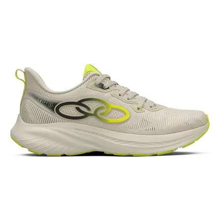 Tênis De Corrida Swift 5 Masculino Confortável - Olympikus Branco E Preto 37 Br