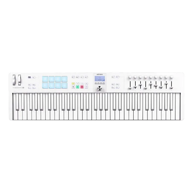 Controlador Midi Arturia Keylab Essential 61 Alpine Blanco