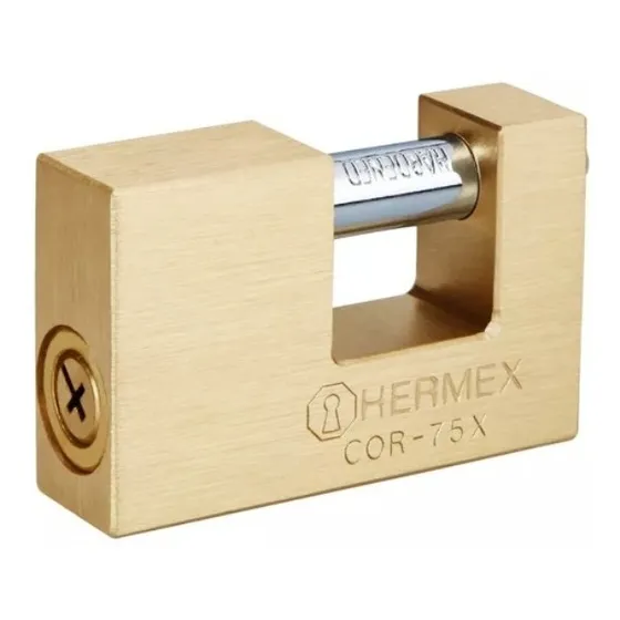 Candado Anti Palanca Alta Seguridad 75mm Truper Cor-75x Color Dorado