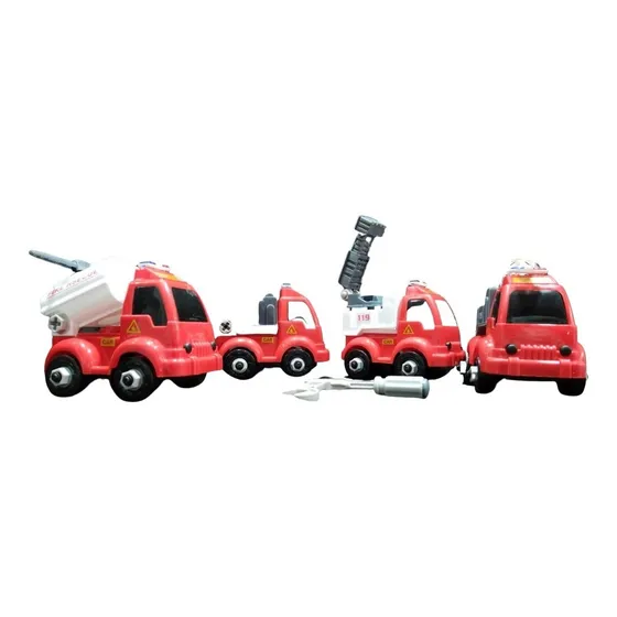 Set De Carros De Didácticos Desarmables Bombero Regalo Niño