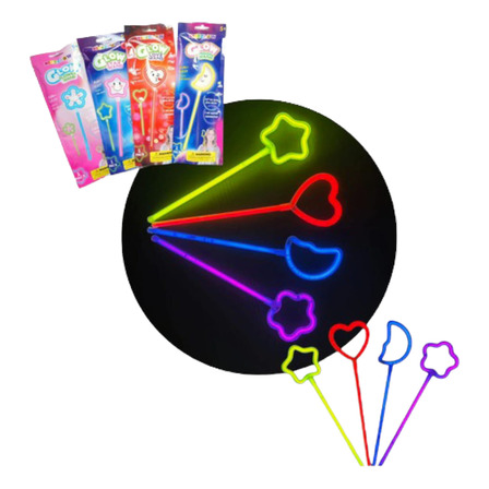 Vara Quimica Neón Formas Fiesta Cotillón Luminoso - X1 Vara Quimica Neón Formas Fiesta Cotillón Luminoso - X1