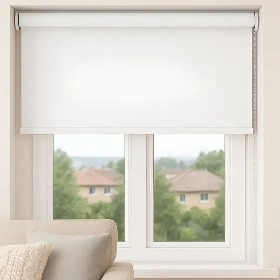 Cortina Roller Blackout 1 X 2 M Pronta Para Colocar Blanca Color Blanco | Cuotas sin interés