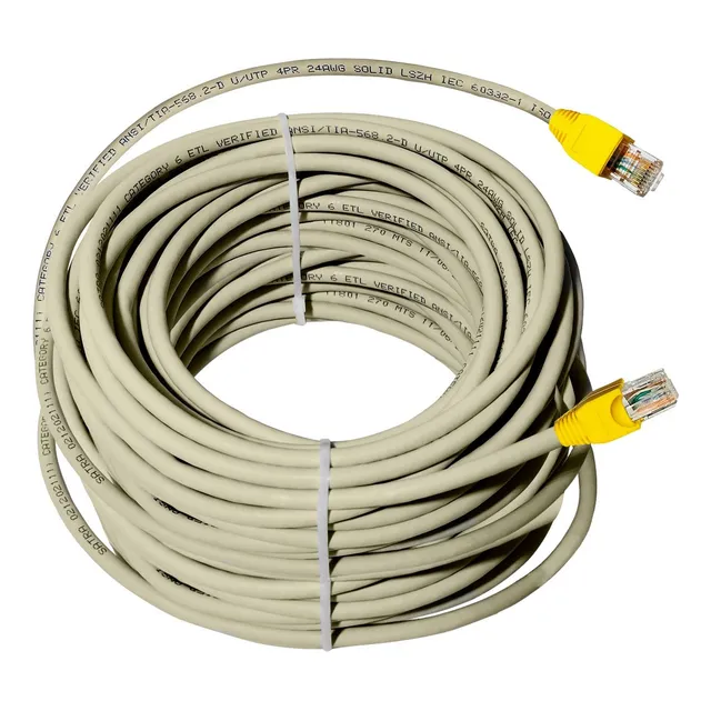 Cable De Internet Cat 6 Utp Cobre Puro 100mts Gris Satra