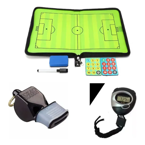 Cronometro + Silbato Fox 40 + Pizarra Magnética Kit Deportes