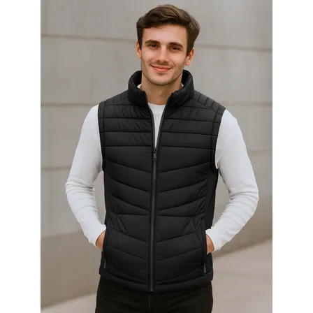 Chaleco Acolchado Ligero Impermeable Para Hombre