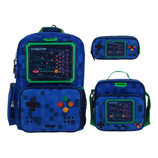 Kit De Mochila Lonchera Y Lapicera Videojuegos Galaga Vs5902 Kit De Mochila Lonchera Y Lapicera Videojuegos Galaga Vs5902