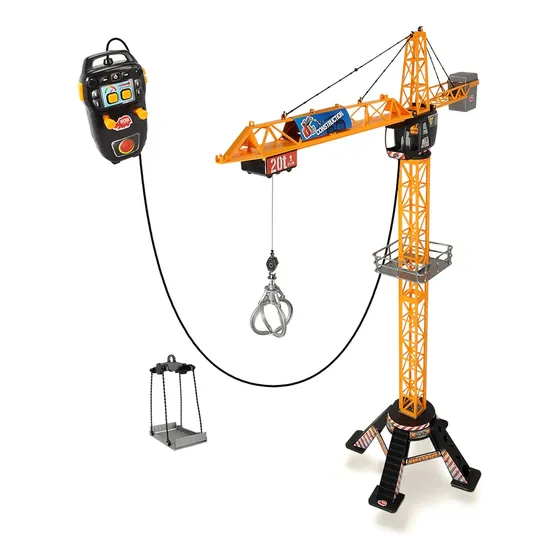 Grúa De Construcción Dickie Toys, C/control Remoto, Amarillo