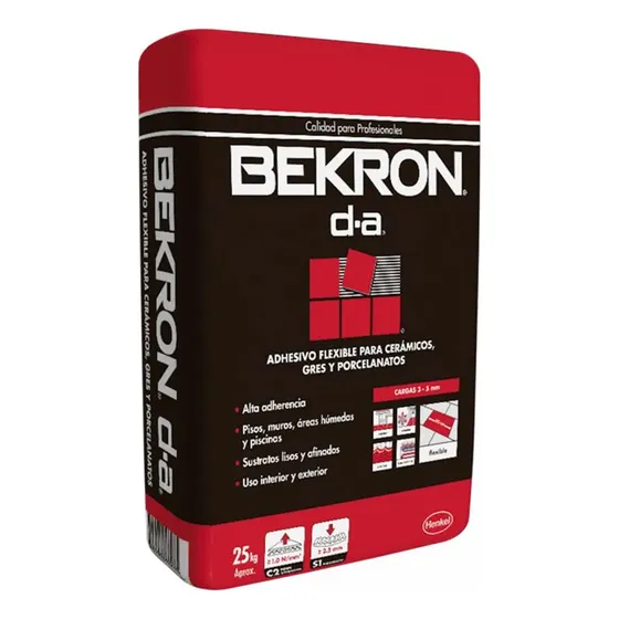 Adhesivo Porcelanato Da Polvo (saco 25kg) Bekron