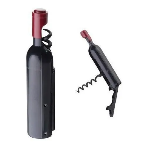 Sacacorchos Forma Botella De Vino Abridor Elegante Imantado 