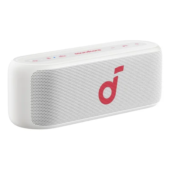 Bocinas Soundcore Select 2s, Altavoz Bluetooth Portátil Para Exterior, Sonido Estéreo De 20w, 2 Controladores De Rango Completo, Batería De 16 Horas, Modo Bassup, Bocinas Para Exterior, Color Blanco