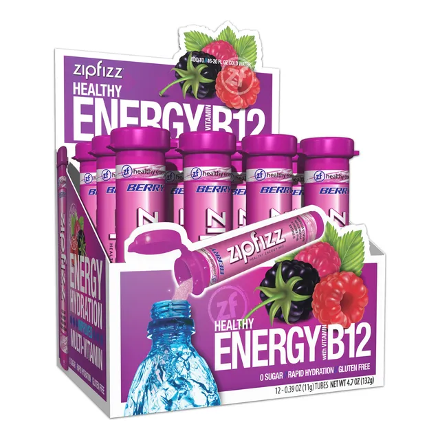 Zipfizz - Mezcla De Bebida Energetica, Polvo De Hidratacion