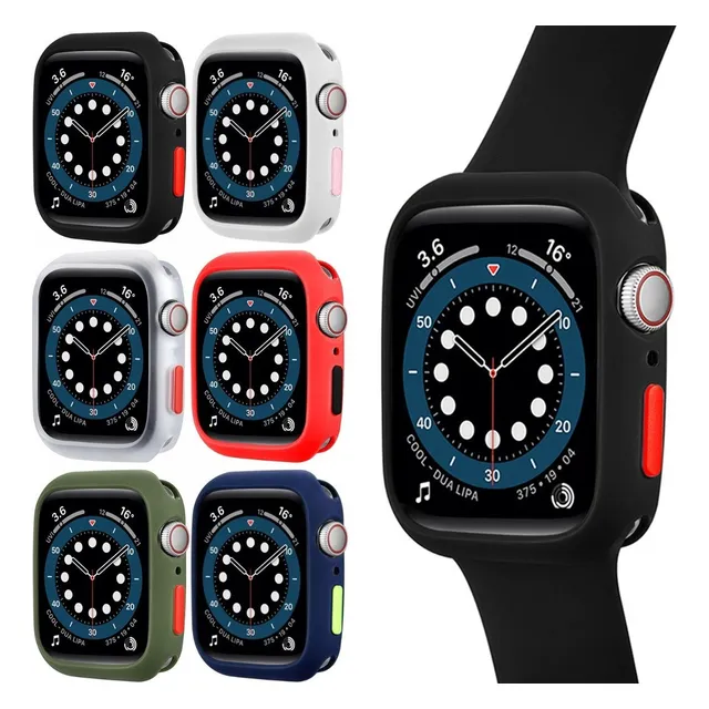 Case Funda Premium De Silicona Compatible Con Apple Watch