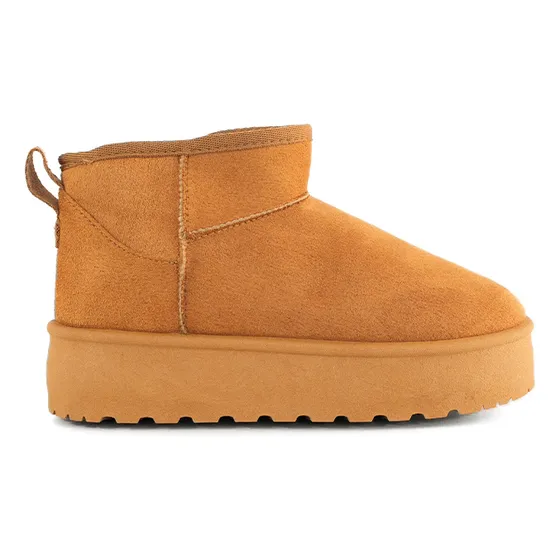 Botin Dama Furor Descanso Camel Textil  26434-5