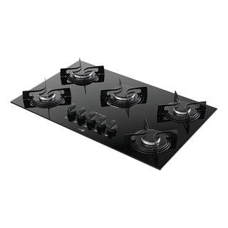 Cooktop 5 Bocas Atlas Agile Up Preto Com Mesa De Vidro E Mega Chama Cooktop 5 Bocas Atlas Agile Up Preto Com Mesa De Vidro E Mega Chama