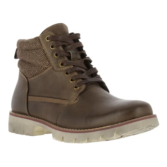 Botin Cuero Hombre Rosco Café