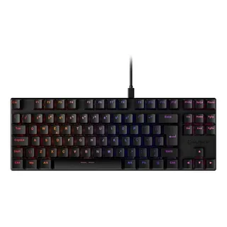 Teclado Mecânico Gamer Husky Harbor Rgb Gateron Brown Abnt2 Preto Português Brasil
