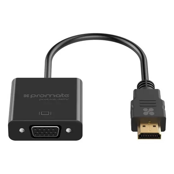 Cable Adaptador Hdmi A Vga Hembra Promate Full Hd 1080p