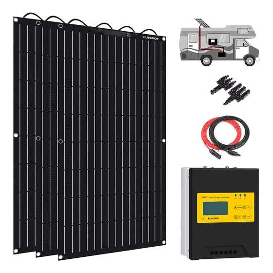 Kit Solar Flexibles De 300w Monocristalino Con Controlador