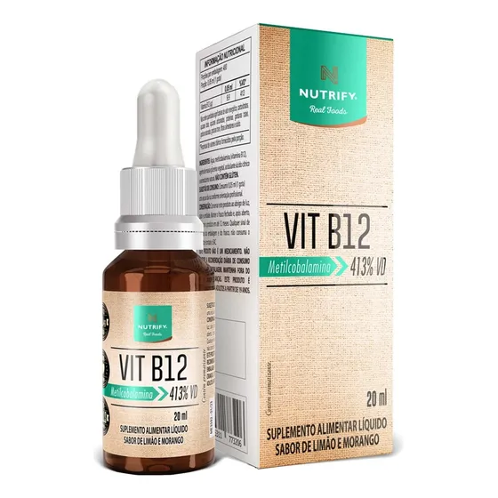 Nutrify Vitamina B12 9,8 Mcg 60 Gotas - Energia E Cognição