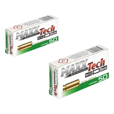 X2 Caja Fogueos Extra Sonido Maxxtech 9mm 100 Unidades