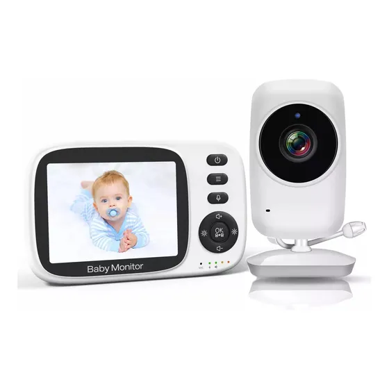 Monitor De Video Para Bebés Con Cámara De Visión Nocturna