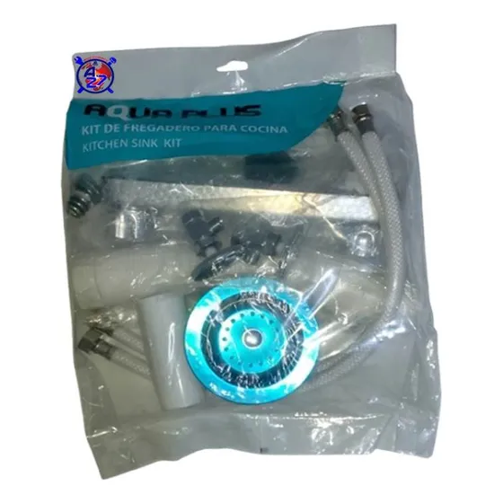 Sifón Para Lavaplatos Extensible + Llave De Fregador + Acces