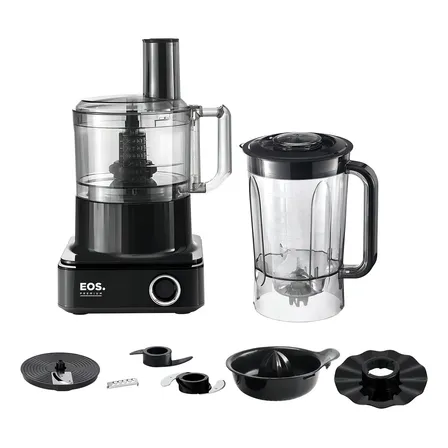 Processador de alimentos Eos 7 em 1 Black 1000w Eps03p