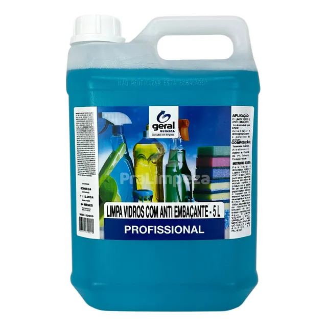 Limpa Vidros E Espelhos Com Anti Embaçante - 5 Litros