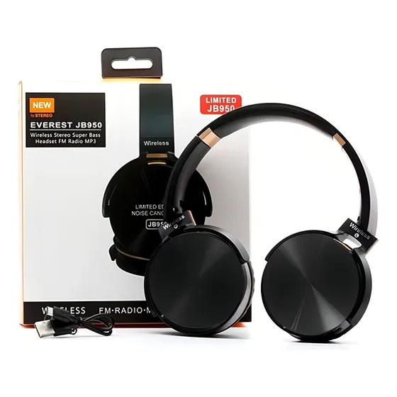 Fone Ouvido Jb950 Bluetooth Headset Mp3 Preto On-ear Stereo