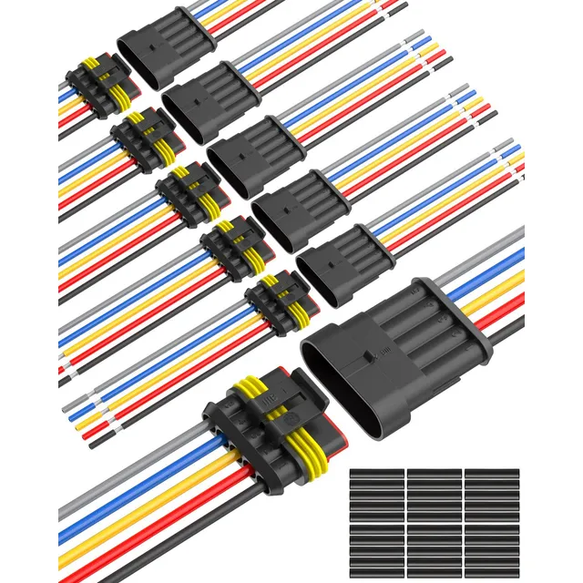 Conector Y Cable Electrico Impermeable Para Auto 5 Pin