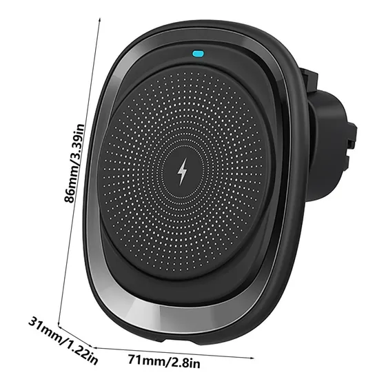Kbod Cargador Soporte Magnético De Celular H26 Inalámbrico Color Negro