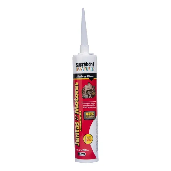 Sellador Suprabond Silicona Para Alta Temperatura 280ml Rojo