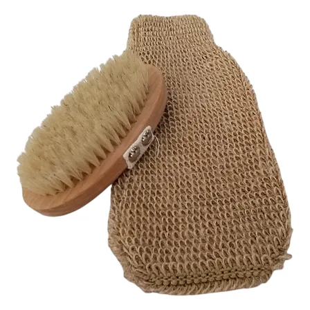Kit Para Cepillado En Seco Y Exfoliación Corporal