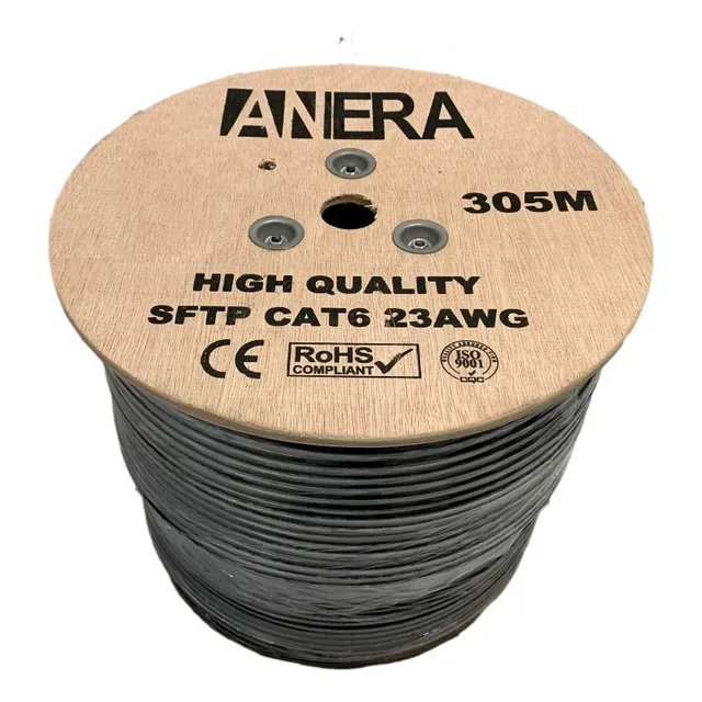 Bobina Cable Sftp Cat 6 Utp Para Exteriores 305 Metros Anera